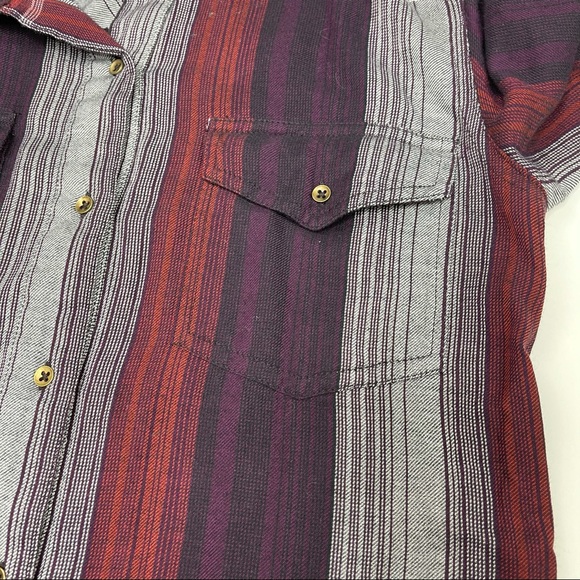 Volcom Purple Plaid Button Down Dress Size M. M - Picture 7 of 11